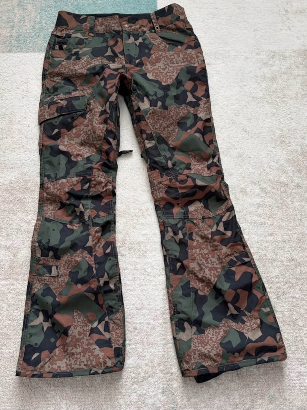 686 Mens Camo Cargo Joggers - Green, Brown & Black